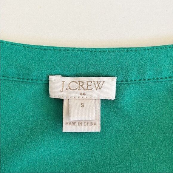 J Crew Green Bell Sleeve Top - Picture 8 of 8